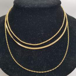 Gold Filled Chain Necklace Bundle 3pcs. 8.4g