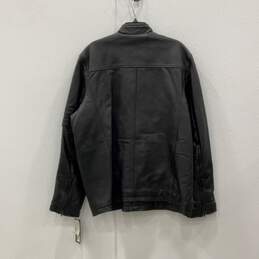 NWT Kenneth Cole Reaction Mens Black Leather Long Sleeve Full-Zip Jacket Sz XXL alternative image