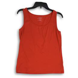 Talbots Womens Red Scoop Neck Sleeveless Pullover Tank Top Size MP