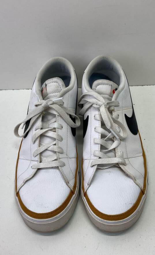 Nike Court Legacy White Desert Ochre Sneaker Casual Shoes Men's Size 12 image number 4