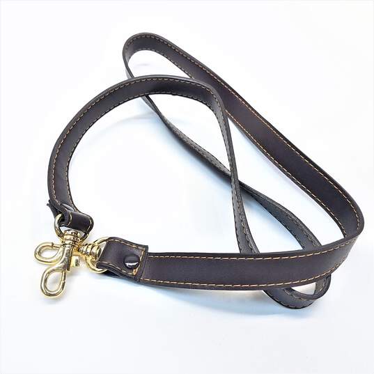 Giani Bernini Gold Logo Faux Leather Crossbody Handbag Purse