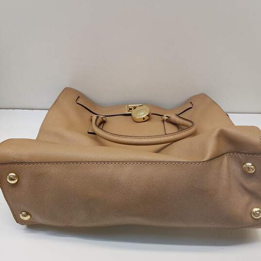 Michael Kors Saffiano Leather Padlock Tote Bag