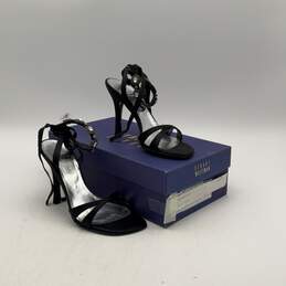 NIB Stuart Weitzman Womens Black Ankle Strap Stiletto Strappy Heels Size 5.5