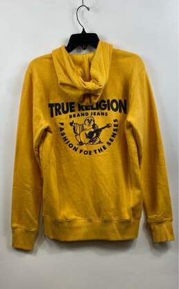 NWT True Religion Unisex Adults Mustard Long Sleeve Full Zip Hoodie Size Small alternative image