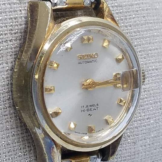 Antique Seiko Hi-Beat, 17 Jewel Stainless Steel Ladies Watch image number 4