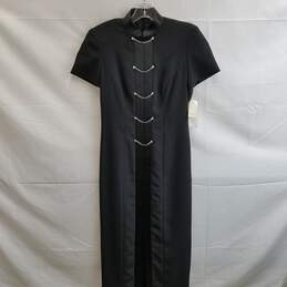 Vintage Evan-Picone Women's Black Polyester Dress Size 6