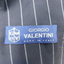 Giorgio Valentini Blsck Striped Size 48 Suit alternative image