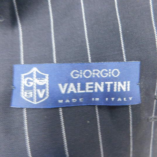 Giorgio Valentini Blsck Striped Size 48 Suit image number 2