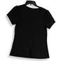 NWT Torrid Womens Black Ribbed V-Neck Short Sleeve Pullover T-Shirt Size 00 image number 2