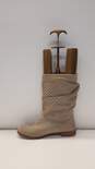 Toms Serra Perforated Slouch Boots Beige 9 image number 2