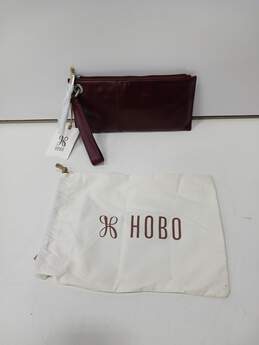 Hobo Merlot Genuine Leather Clutch Purse Wristlet