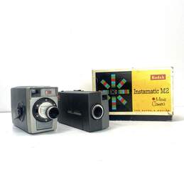 Lot of 2 Assorted Kodak Movie Cameras