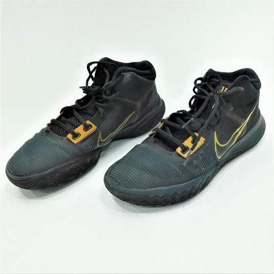 Nike Kyrie Flaptrap 4 Black Metallic Gold Men's Shoes Size 9.5 image number 2