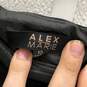 NWT Alex Marie Womens Black Back Zipper Slit Hem Straight & Pencil Skirt Size 12 image number 3