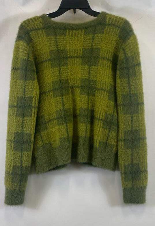 UNIF Women's Green Check Cardigan-L image number 2