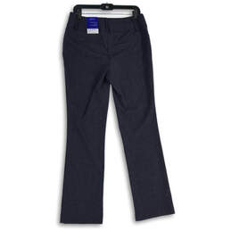 NWT Womens Blue Flat Front High Rise Bootcut Leg Ankle Pants Size 6 alternative image