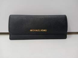 Michael Kors Black Bi-Fold Black Saffiano Leather Wallet