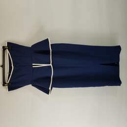 Eva Mendes Women Blue Midi Dress 0 alternative image