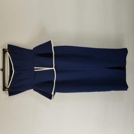 Eva Mendes Women Blue Midi Dress 0 image number 2