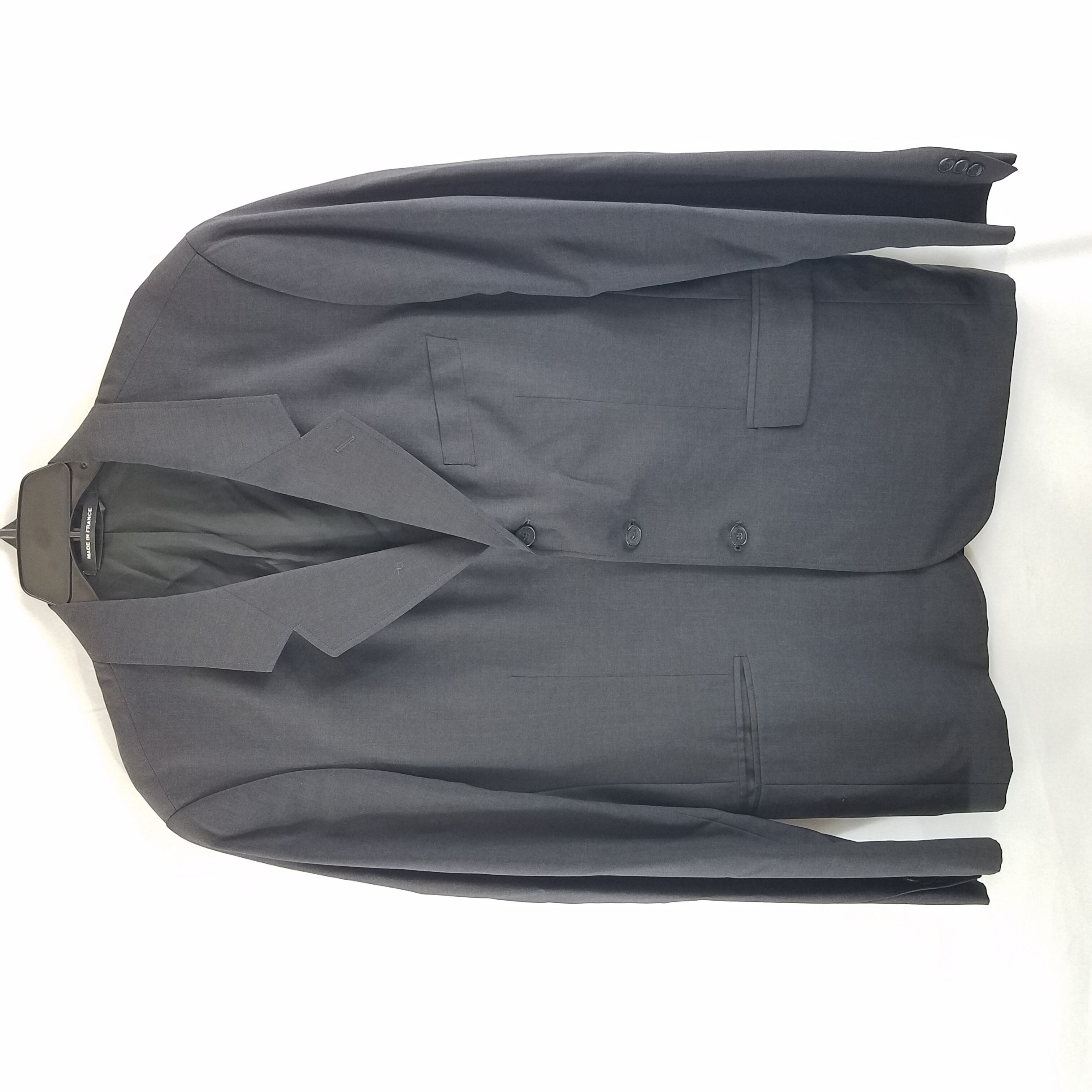 Buy the Agnes B Homme Paris Black Men Blazer 54 | GoodwillFinds