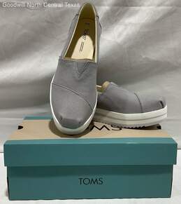 Tom’s Women’s Shoes - Wmn Alp Miform - Drizzle Grey Canvas - Flat Women 8.5
