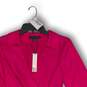 NWT Sanctuary Womens Wrap Dress Collared Long Sleeve Knee Length Pink Size 0 image number 3