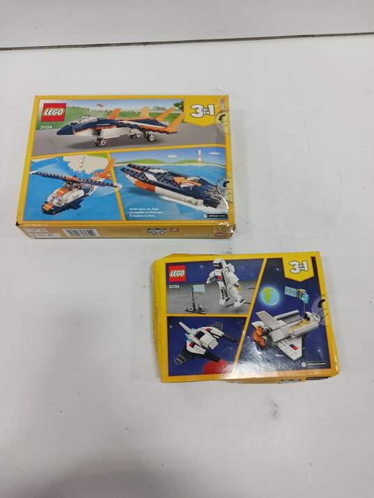 Pair Of Lego Creator Sets Supersonic Jet  31126 & Space Shuttle 31134 image number 2