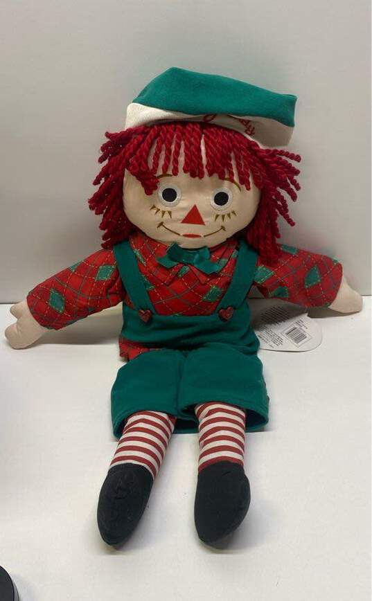 Snowden Raggedy Ann And Andy 1998 Christmas Jumbo Dolls 24 Inch Lot Of 2 image number 3
