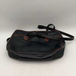 LLadro Womens Suit Case Shoulder Bag Zipper Black Brown Suit Leather alternative image