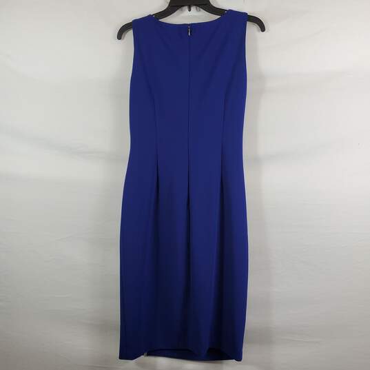 DKNY Women Blue Sheath Dress Sz 6 NWT image number 4