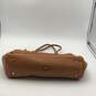 Coach Womens Satchel Handbag Double Handle Logo Charm Bottom Stud Brown Leather image number 5
