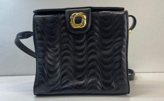 Valentino Orlandi Black Leather Shoulder Bag image number 1