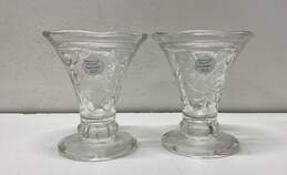 Princess House Fantasia 4.5in Tall 2 Glass Candle Holders/Vase alternative image