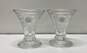 Princess House Fantasia 4.5in Tall 2 Glass Candle Holders/Vase image number 2