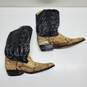 Vintage Snakeskin Cowboy Western Boots Mexican Boot Size 28.5 image number 1