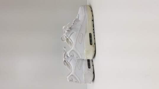 Nike Air Max 90 Leather Shoes White 302519-113 Kids Size 5.5Y image number 4