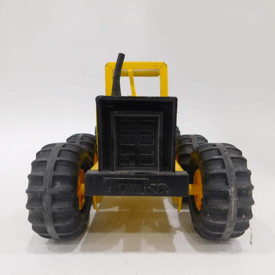Vntg Tonka Pressed Steel Yellow Road Grader Toy Truck image number 6