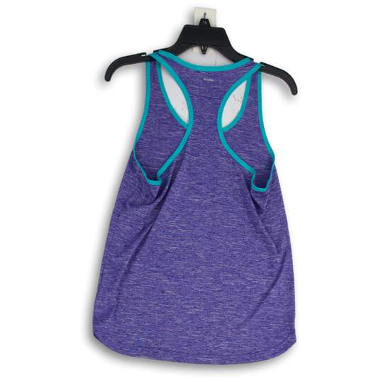 Adidas Womens Purple Space Dye Scoop Neck Sleeveless Pullover Tank Top Size S image number 2