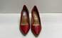 Calvin Klein Leather Kimberly Heels Red 6.5 image number 5