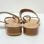 Nana Positano Leather Toe Wrap Sandals Brown 7.5 image number 4