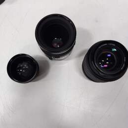 Bundle of Assorted Camera Lenses W/ Cases alternative image