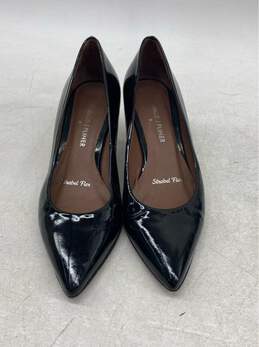 Donald J Pliner Black Patent Leather Heels Size 8.5 Pointed Toe Strobbel Flex