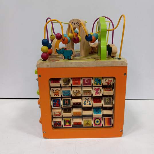 Zany Zoo Wooden Activity Cube Toddler's Toy image number 3