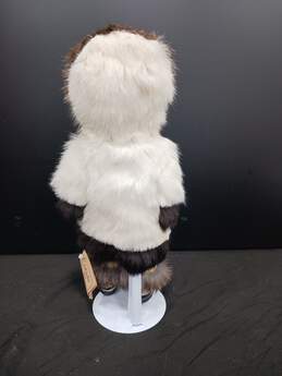 Memeluck Fur Doll Co. Khiram Real Fur Plastic Doll On Stand Made in Alaska alternative image