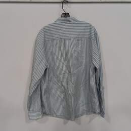 Tommy Bahama Men's Blue/White Striped Dress Shirt Size XL NWT alternative image