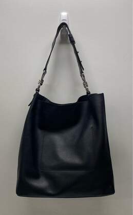 AllSaints Black Leather Shoulder Tote Bag alternative image