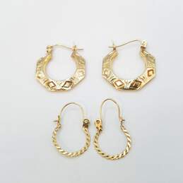 FS 14K Gold Jewelry Earring Bundle 2 Pcs 2.2g