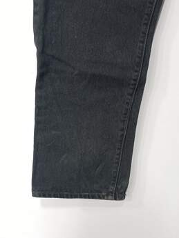 Levis 501 Black Straight Leg Black Jeans Size 34x32 alternative image
