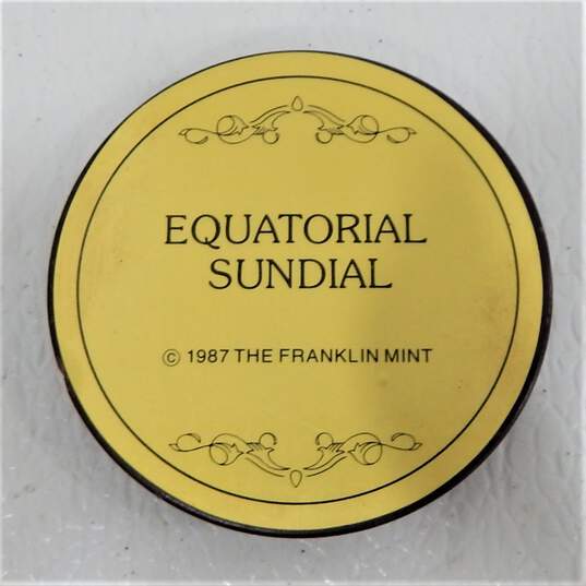 VTG Franklin Mint Instruments of Discovery Equatorial Sundial Base 1987 image number 8