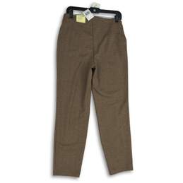 NWT Max Studio Womens Brown Knit Stretch Slim Trouser Pull-On Ankle Pants Size L alternative image